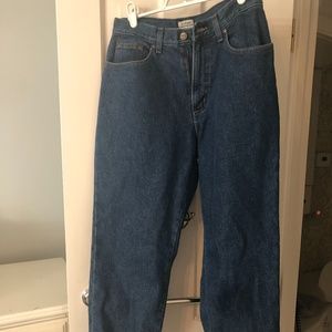 Flannel Lined Mom Jeans